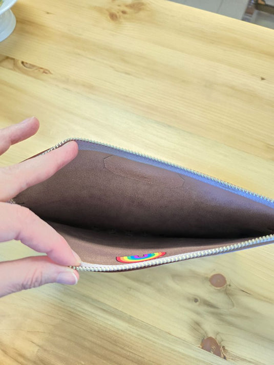 Rebecca Minkoff Blush Leather Envelope Clutch