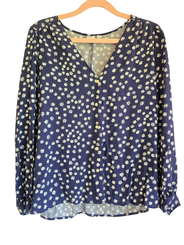 Gap Navy w/white daisy print, Small