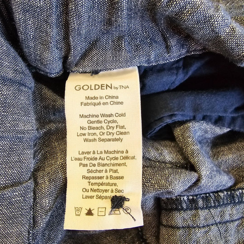 Load image into Gallery viewer, TNA Golden Linen/Cotton Pocket Straight Leg, Large
