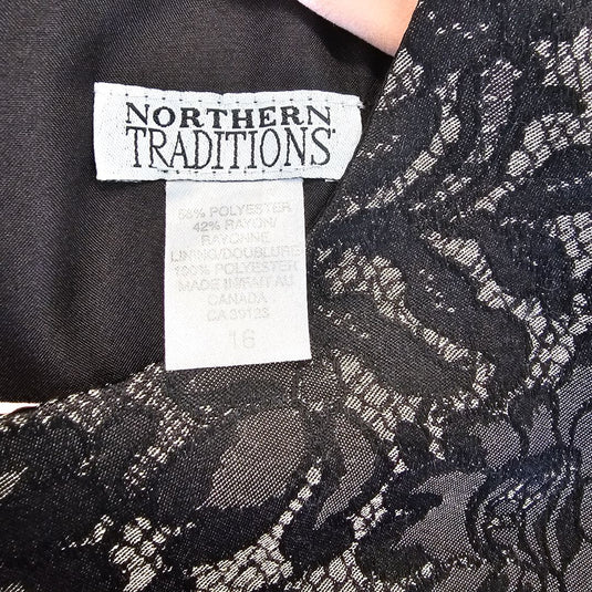 Lace Patterned Tank Sleeve Dress, 16