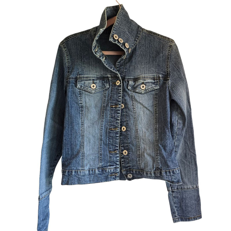 Load image into Gallery viewer, Dynamite High Collar Denim Jean Jacket, Medium
