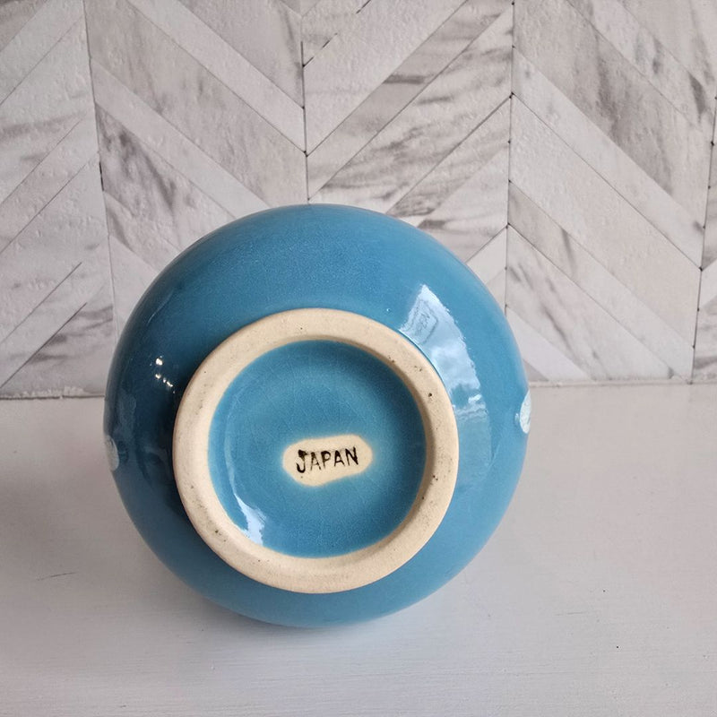 Load image into Gallery viewer, VTG Japan Studio Drip Glaze Ceramic Vase 2 Handles 8&quot;
