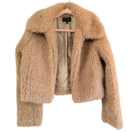 Cotton Candy LA VTG Teddy Bear Jacket w Pockets Small Valley Girls ca