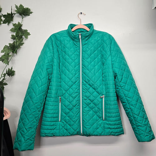 B.Young Kelly Green Light Puffer, Large