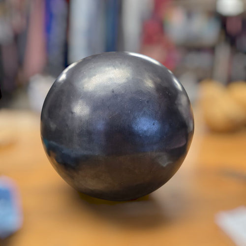 Anthracite Glazed Clay Sphere