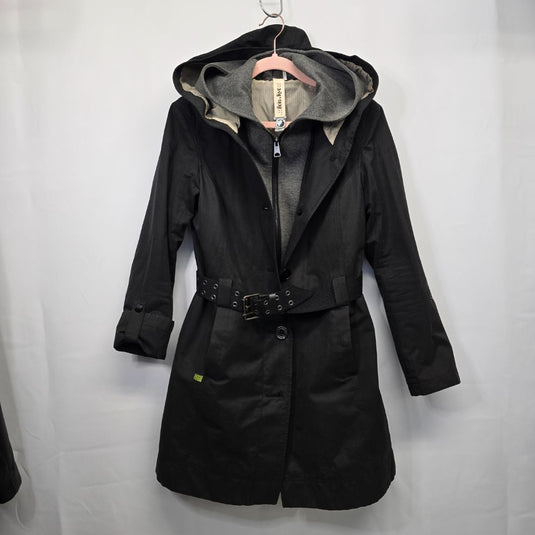 Soia & Kyo Short Trench w/ Hoodie Insert, XXS