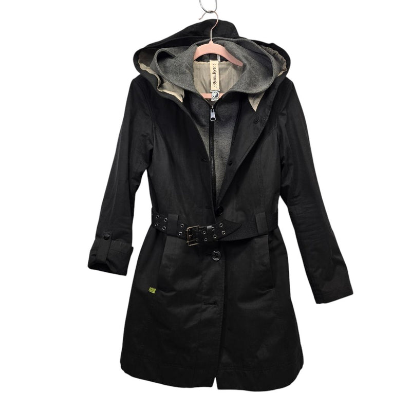 Load image into Gallery viewer, Soia &amp; Kyo Short Trench w/ Hoodie Insert, XXS

