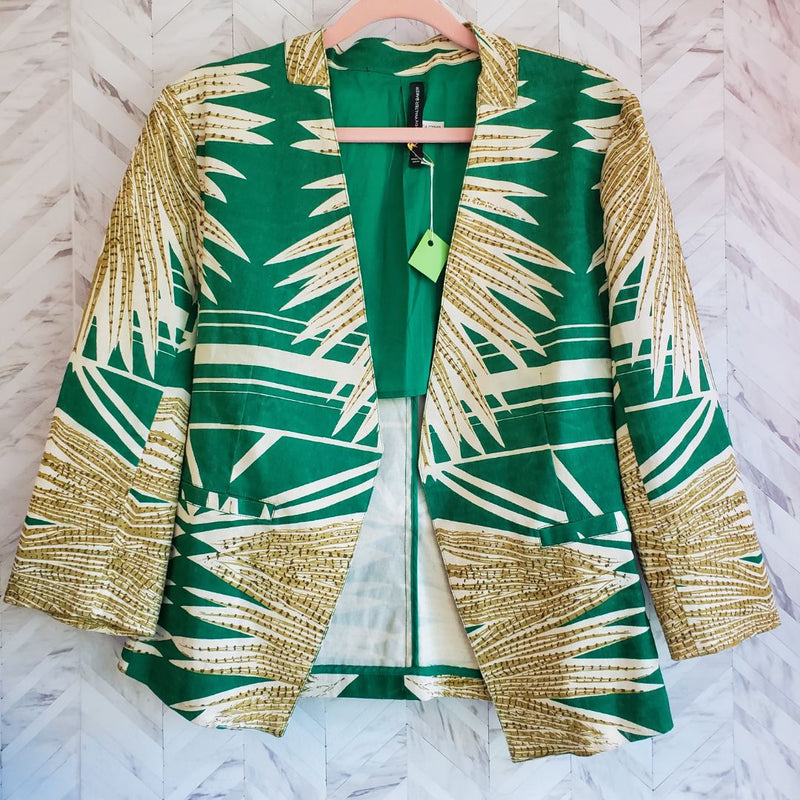 Load image into Gallery viewer, Walter Baker W118 Bamboo Feather Blazer, sz Large
