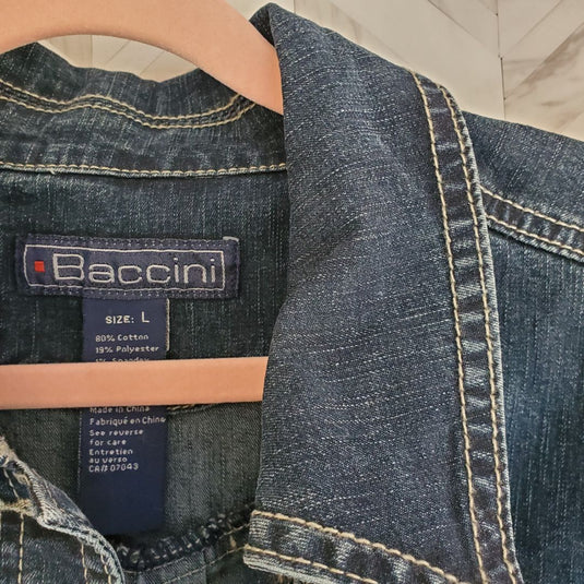Baccini Utility Denim Jacket, sz Large