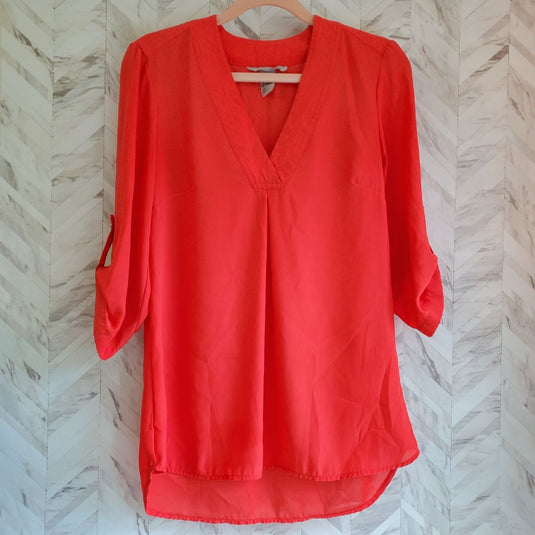 Orange Blouse, Sz 4