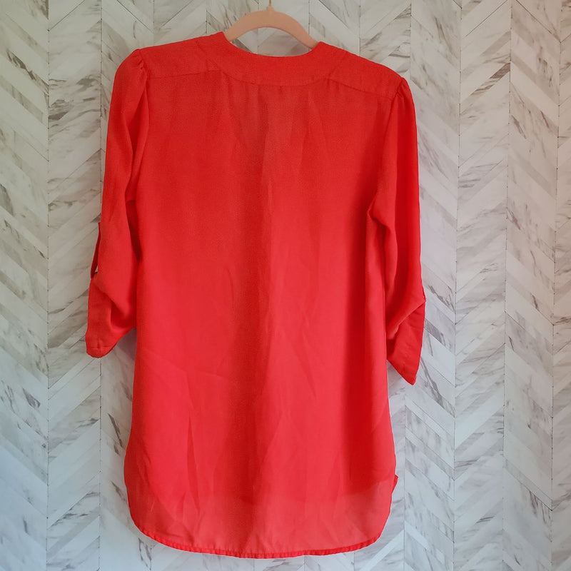 Load image into Gallery viewer, Orange Blouse, Sz 4
