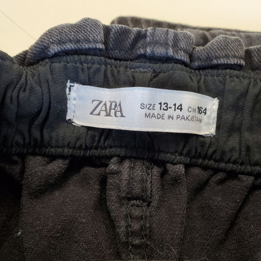 Zara Paper Bag Black Jean, Youth 15/16