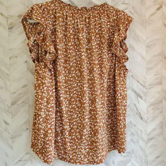 Anthropologie Melloday flutter sleeve, sz Large