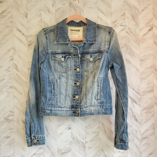 Garage Denim Jacket, Sz XS