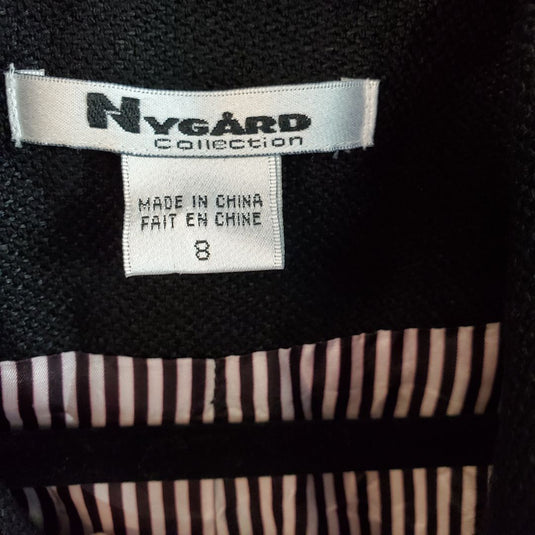 Nygard Cropped Black Jacket, Sz 8