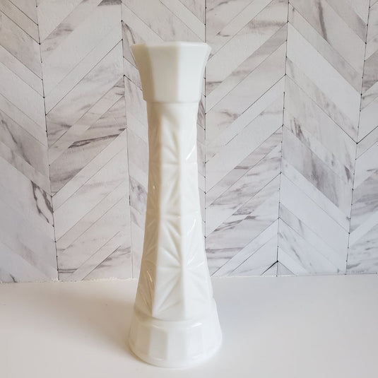 Hoosier Starburst Milk Glass