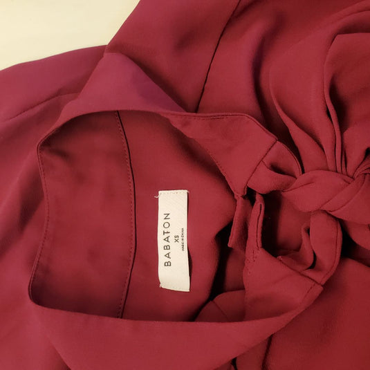 Aritzia Babaton Piero Bow Blouse, XS