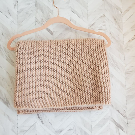 Blush Knit Infinity Scarf