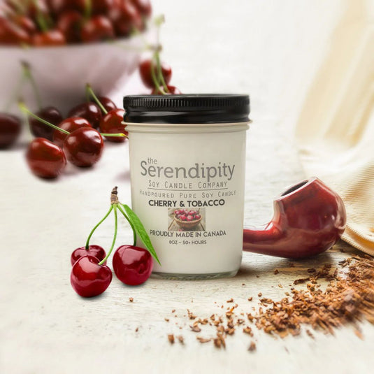 Serendipity Candles Cherry Tobacco, 8oz