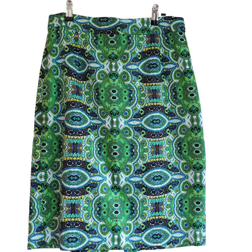 100% Cotton Pencil Skirt, Sz Medium