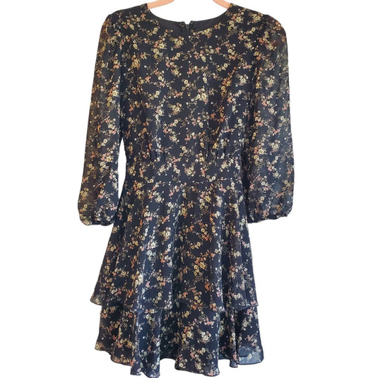 Forever 21 Tiered Floral Flouncy Dress, sz Small