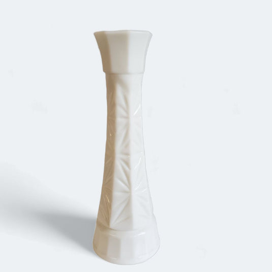 Hoosier Starburst Milk Glass