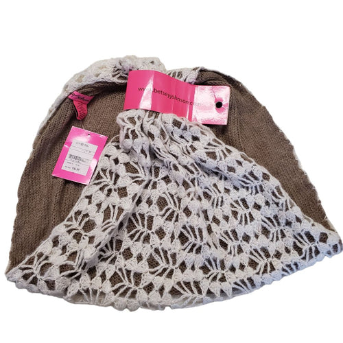 Betsy Johnson Crochet Style Cowl Scarf