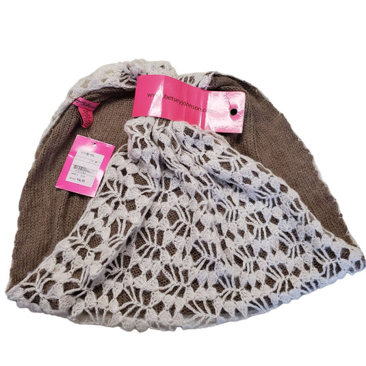 Betsy Johnson Crochet Style Cowl Scarf