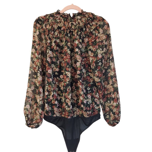 Abercrombie & Fitch Floral Bodysuit Blouse, Medium