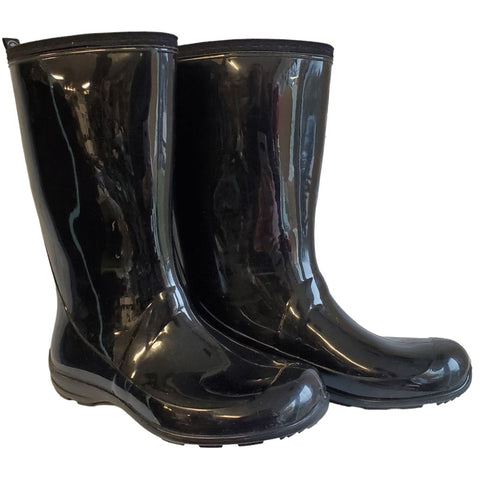 Kamik Black Rubber Welly Boots, 8.5