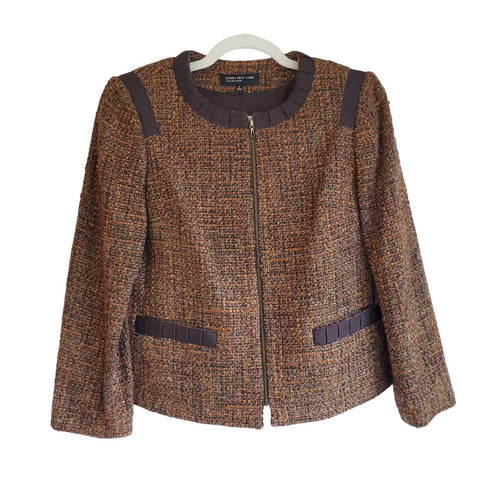 Jones New York Boucle Zip Blazer, 4