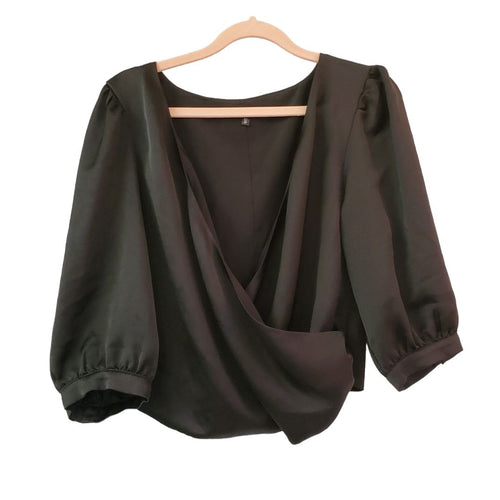 Dynamite Short wrapped blouse, Large