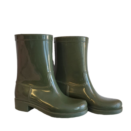 Joe Fresh Olive Rain Boots, 9