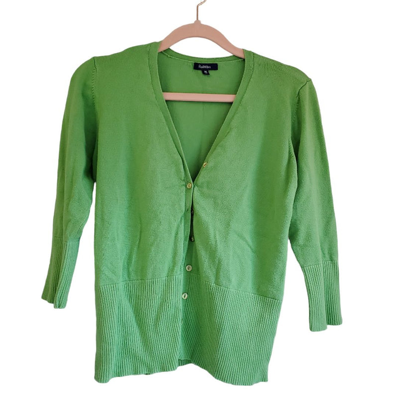Load image into Gallery viewer, Reitmans Green Button Up, Sz Medium
