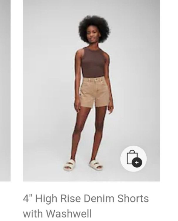 Load image into Gallery viewer, Gap 4&quot; High Rise Denim Shorts, Sz 20
