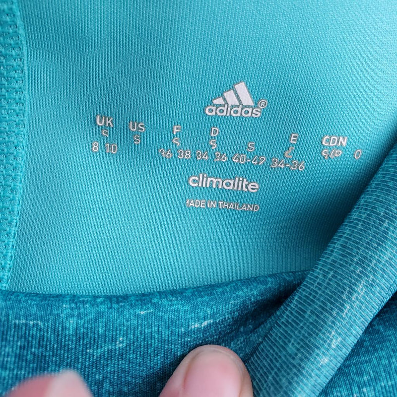 Load image into Gallery viewer, Adidas Cropped Climatewear Legging, sz Small Blue
