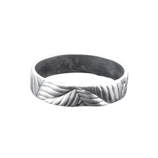 Seagull Pewter *NEW Birch Leave Pewter Bangle, OS