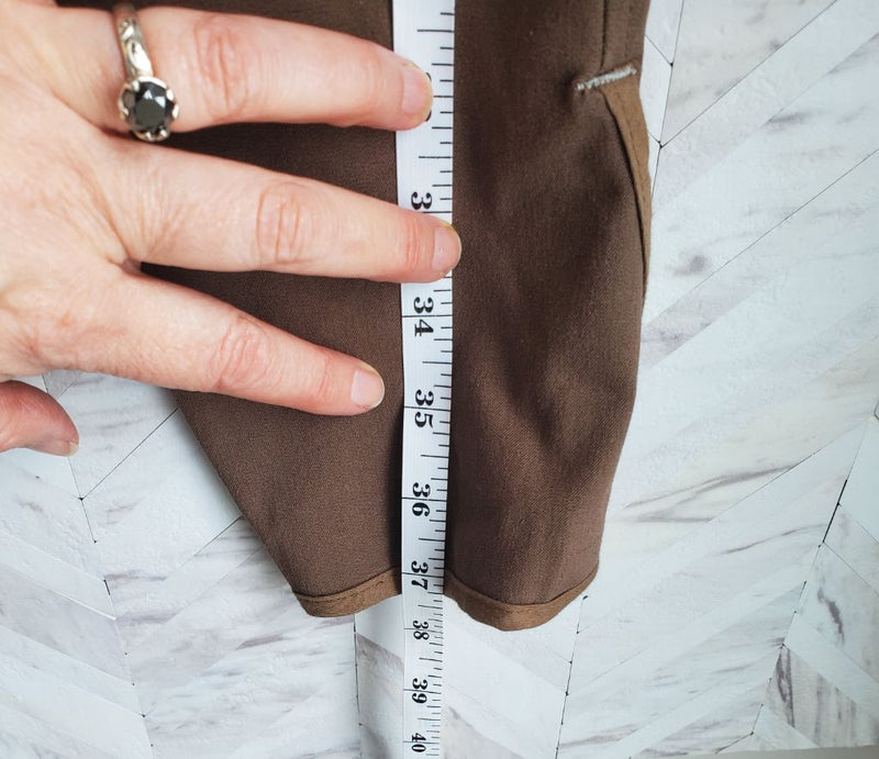 Load image into Gallery viewer, GPA Double Clear Knee Patch Breech, 34R Brown
