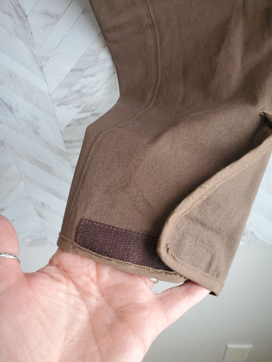GPA Double Clear Knee Patch Breech, 34R Brown