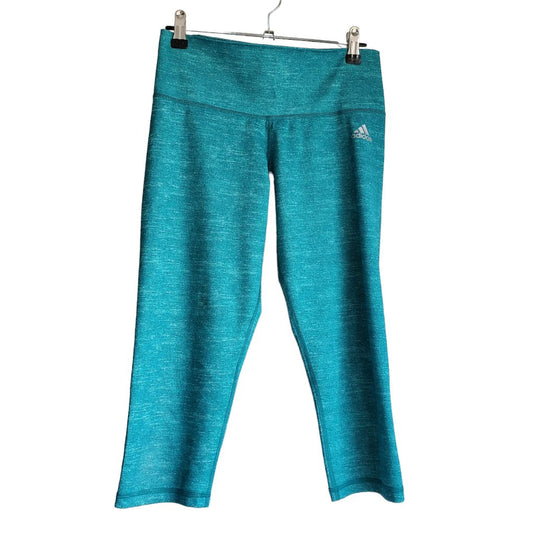 Adidas Cropped Climatewear Legging, sz Small Blue