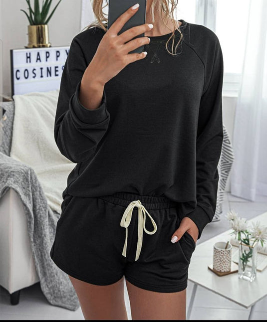 Hope Horizon *NEW 2pc Short Set, sz Small Black