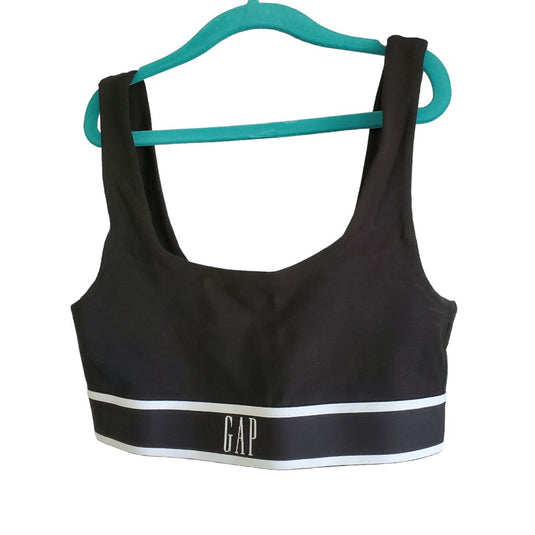 Gap *NEW Stretch Cotton Bralette, Sz XS Black