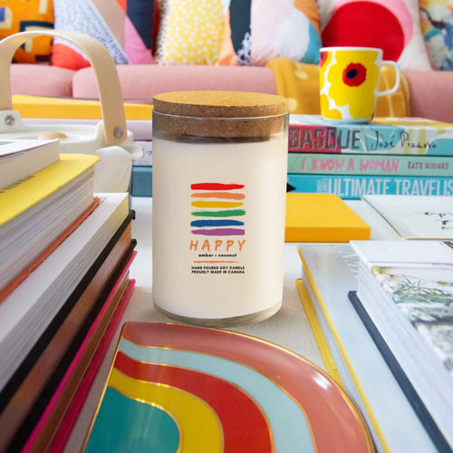 Serendipity Candles Happy - Pride Collection, 8oz Tumbler